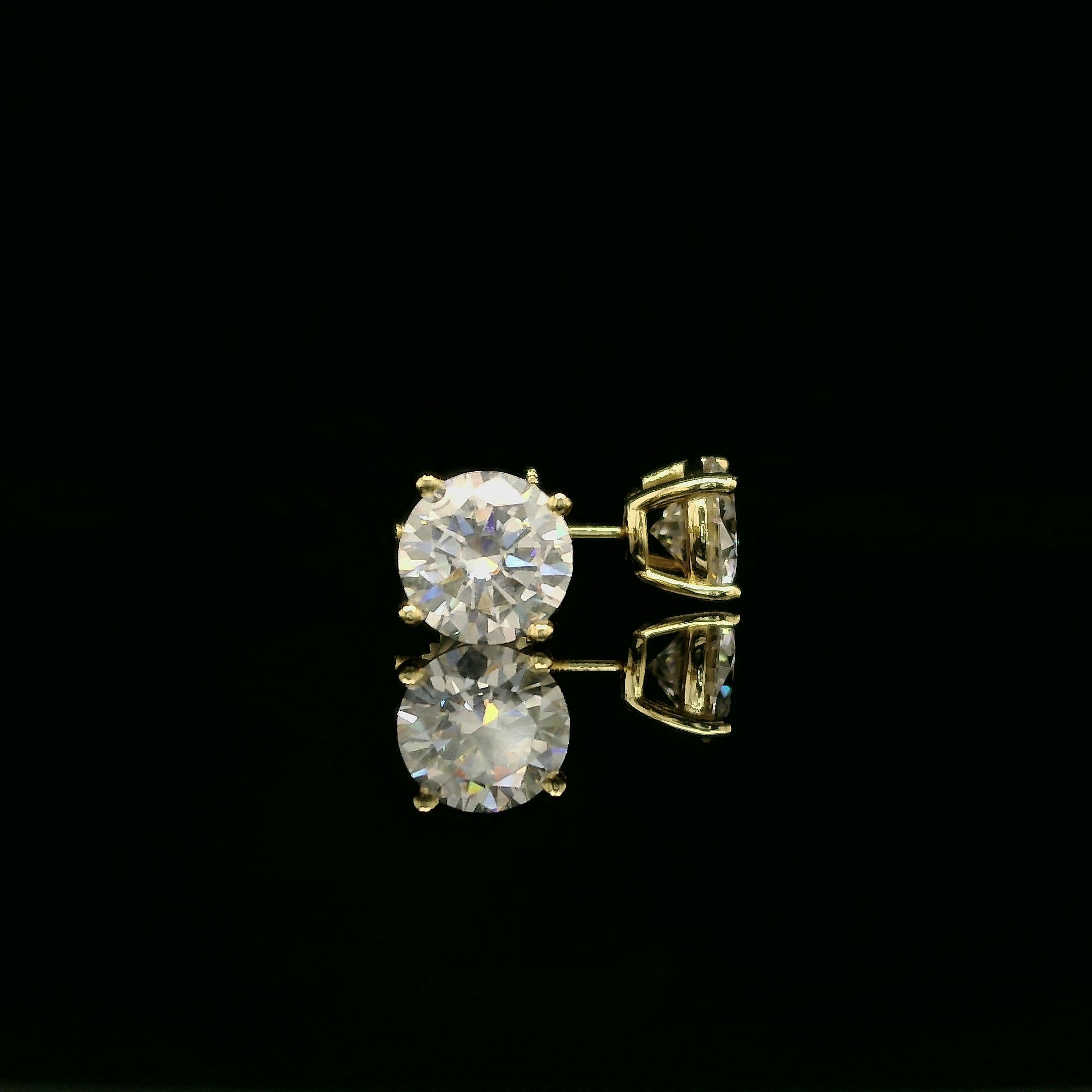 Brilliant Round Diamond Stud Earrings | 1.2ct VVS | 7mm