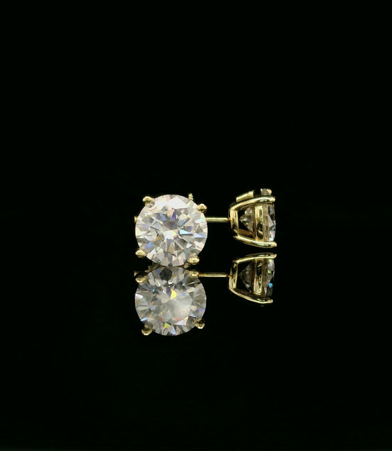 Brilliant Round Diamond Stud Earrings | 1.2ct VVS | 7mm