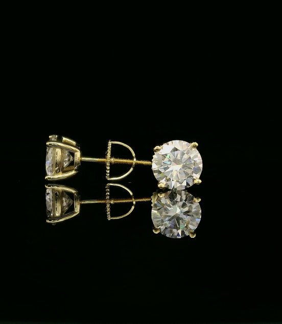 Brilliant Round Diamond Stud Earrings | 1.2ct VVS | 7mm