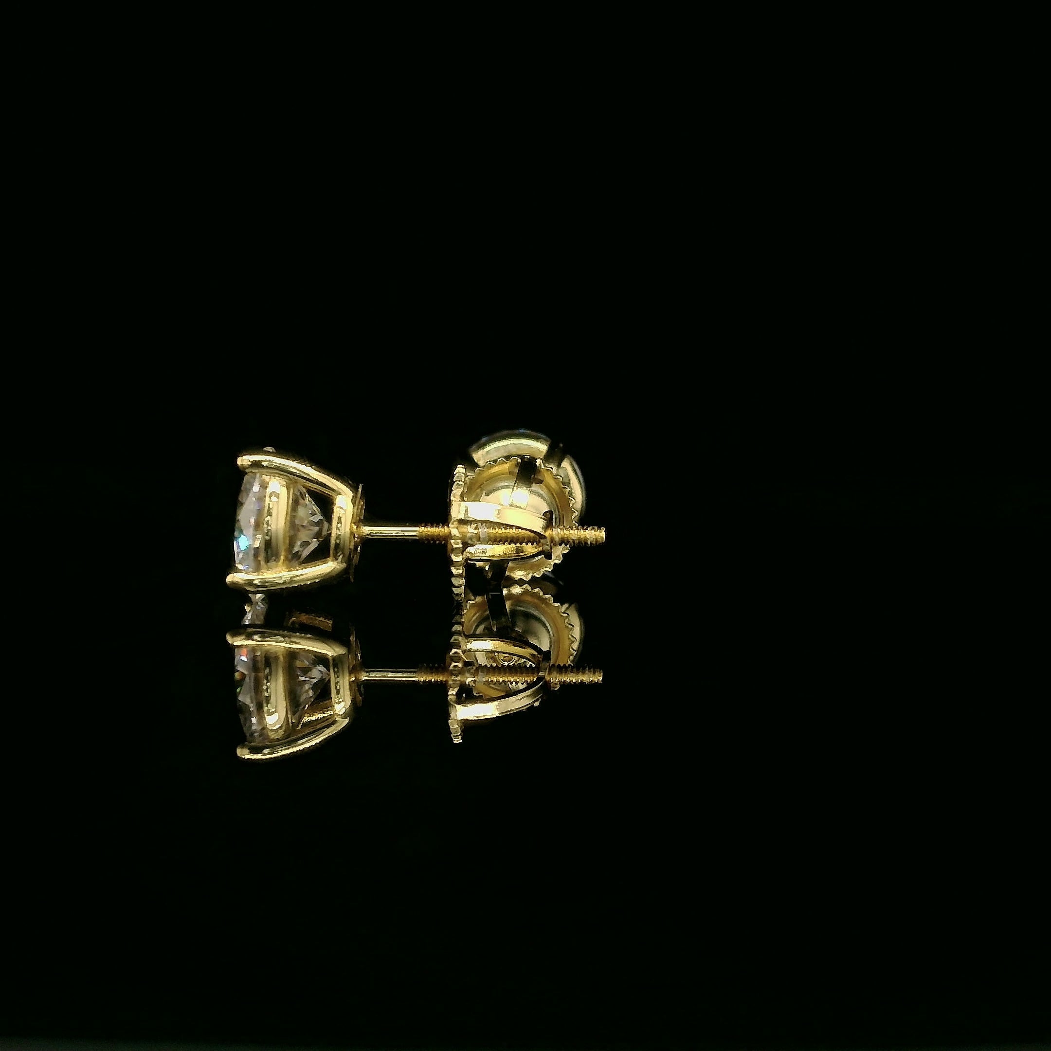 Brilliant Round Diamond Stud Earrings | 1.2ct VVS | 7mm