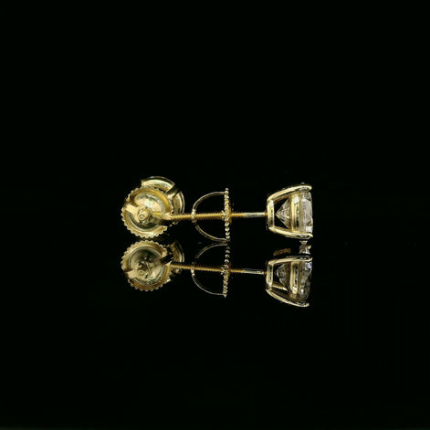 Brilliant Round Diamond Stud Earrings | 1.2ct VVS | 7mm