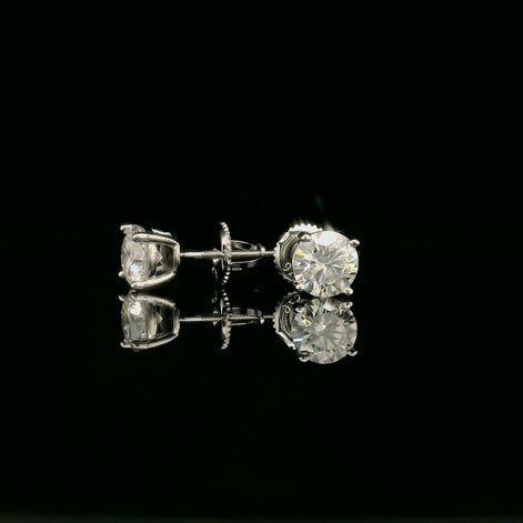 Brilliant Round Diamond Stud Earrings | 1.6ct VVS | 6mm