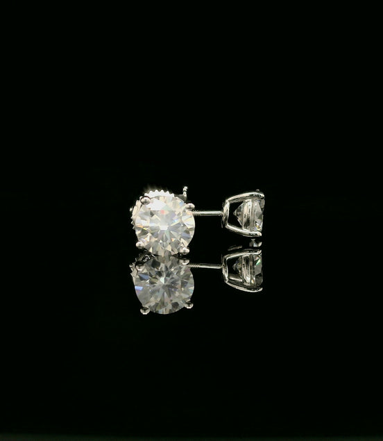 Brilliant Round Diamond Stud Earrings | 1.6ct VVS | 6mm