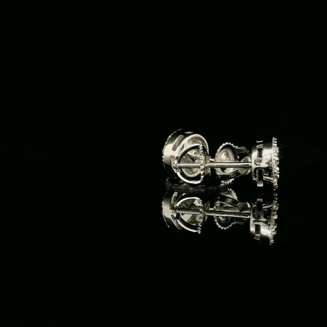 Brilliant Diamond Cluster Stud Earrings | 8mm | VVS