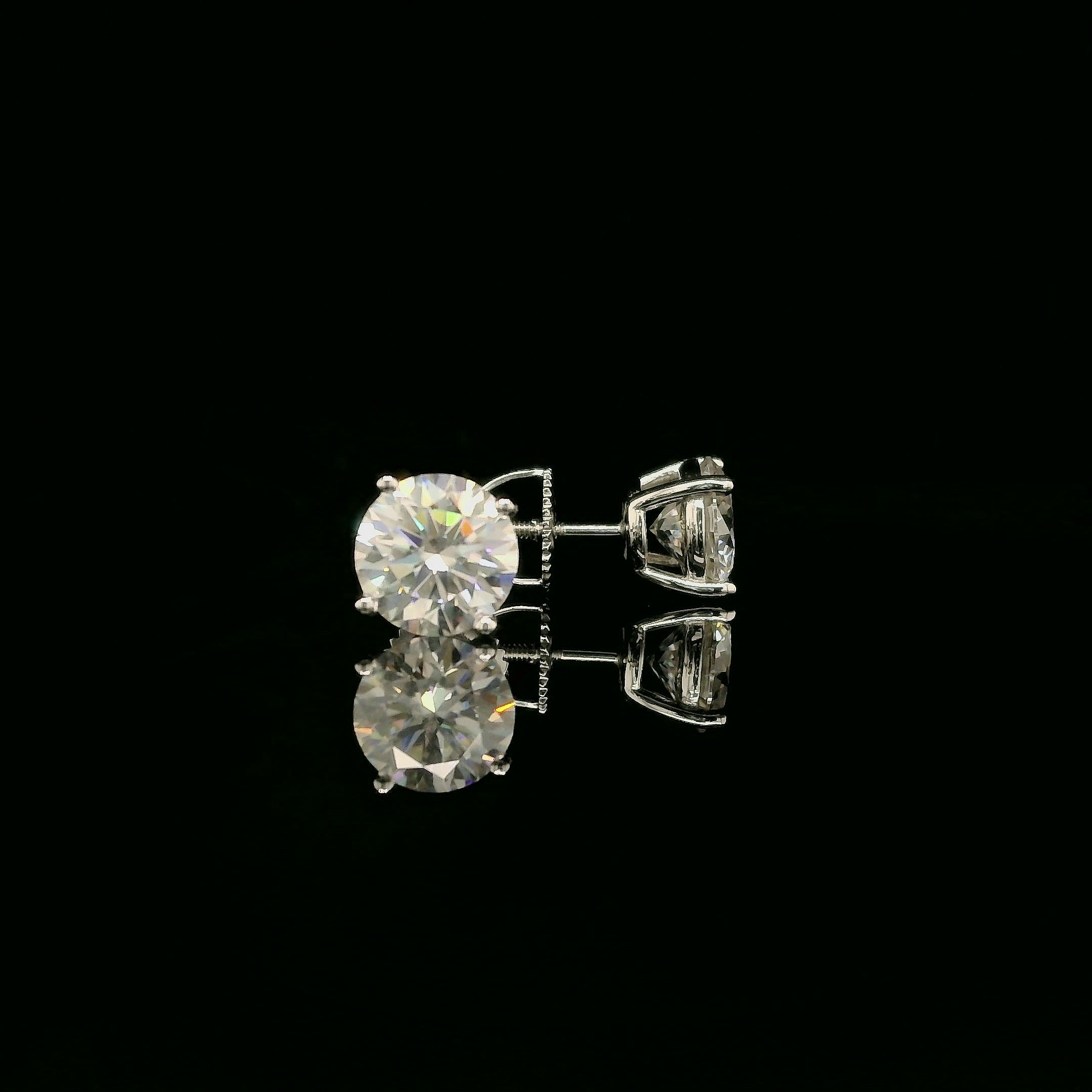 Brilliant Round Diamond Stud Earrings | 1.2ct VVS | 7mm