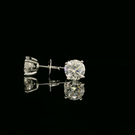 Brilliant Round Diamond Stud Earrings | 1.2ct VVS | 7mm