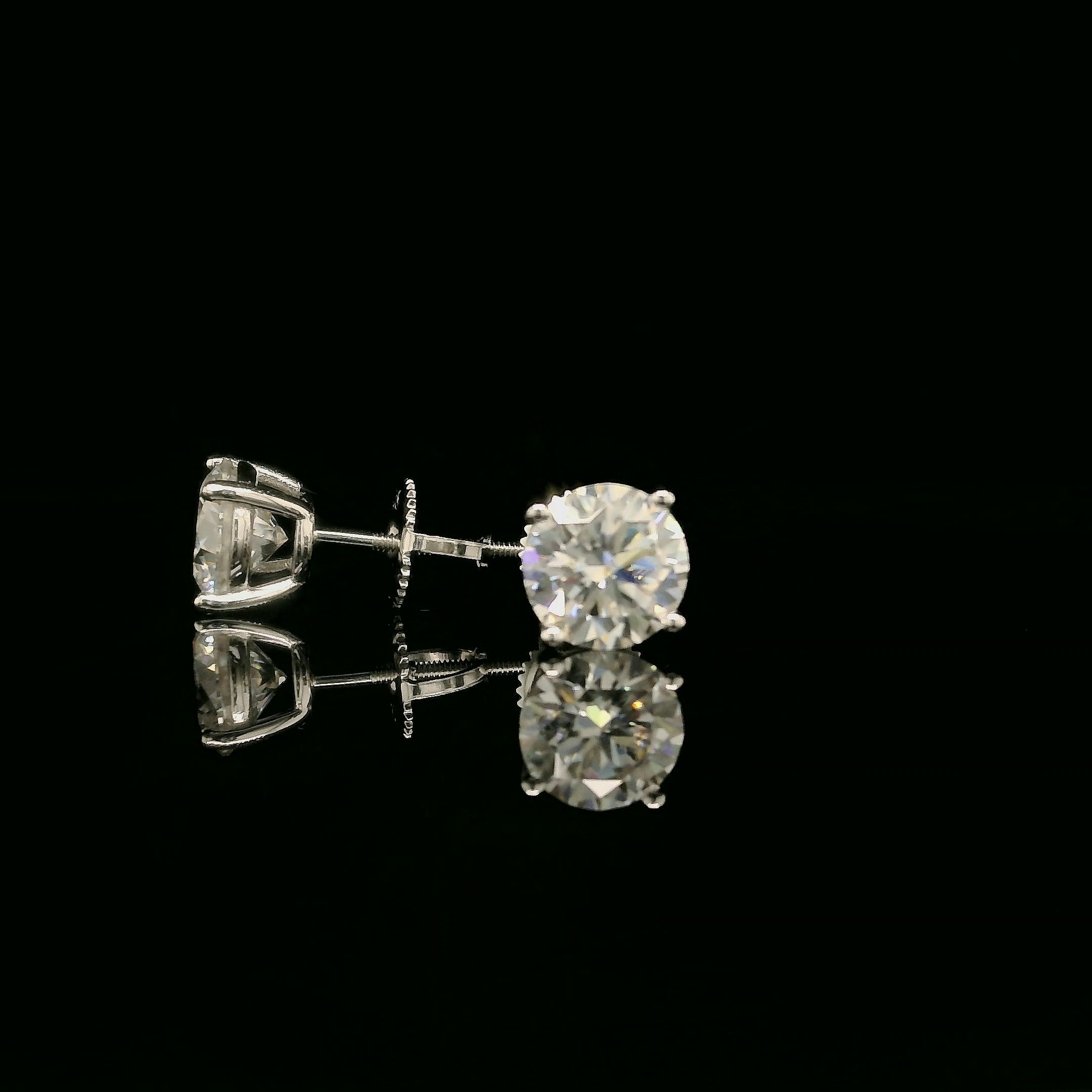 Brilliant Round Diamond Stud Earrings | 1.2ct VVS | 7mm