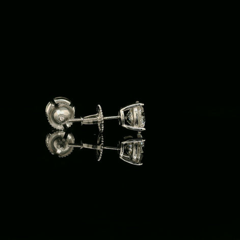 Brilliant Round Diamond Stud Earrings | 1.2ct VVS | 7mm