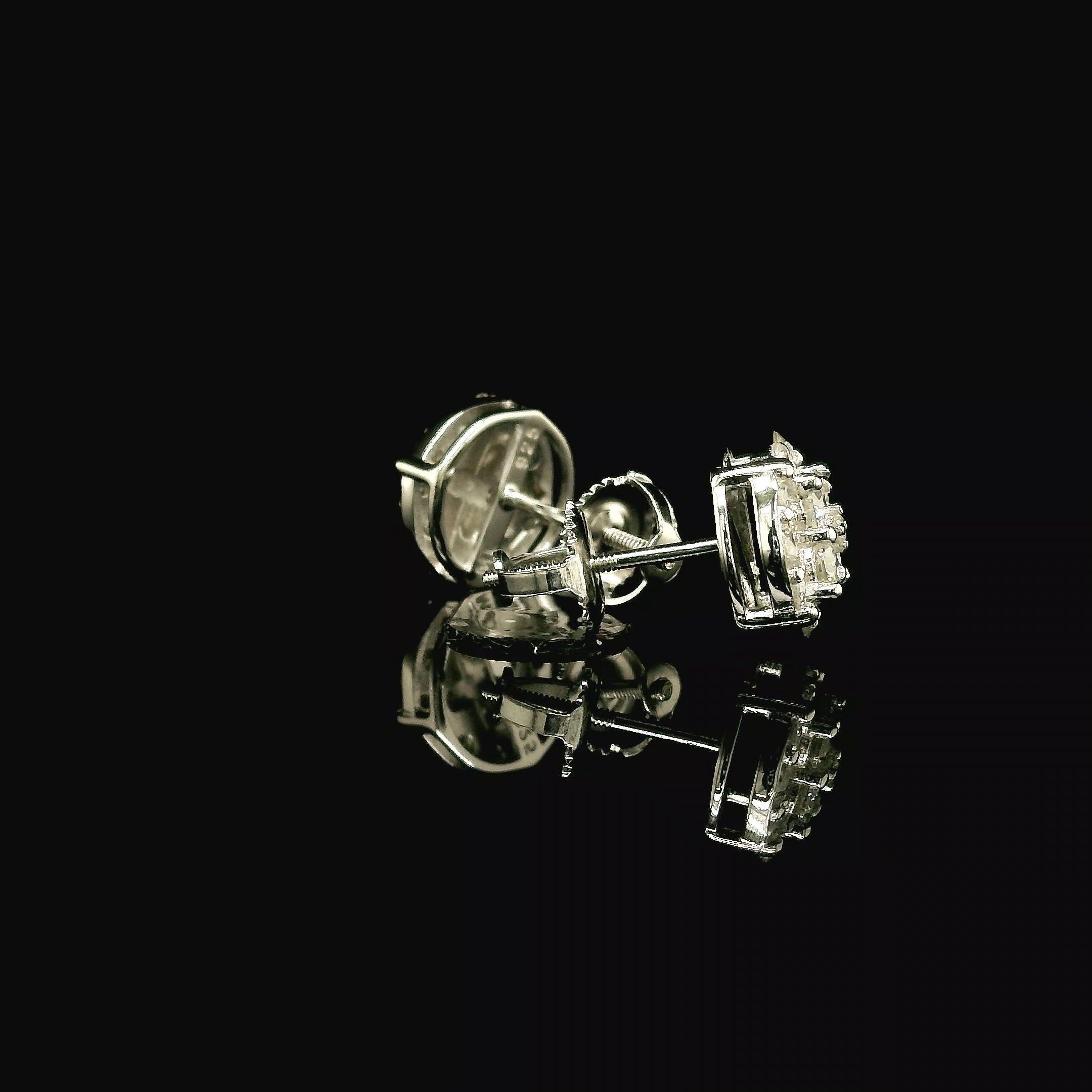 Dazzling Round Diamond Pave Stud Earrings | 9mm | VVS