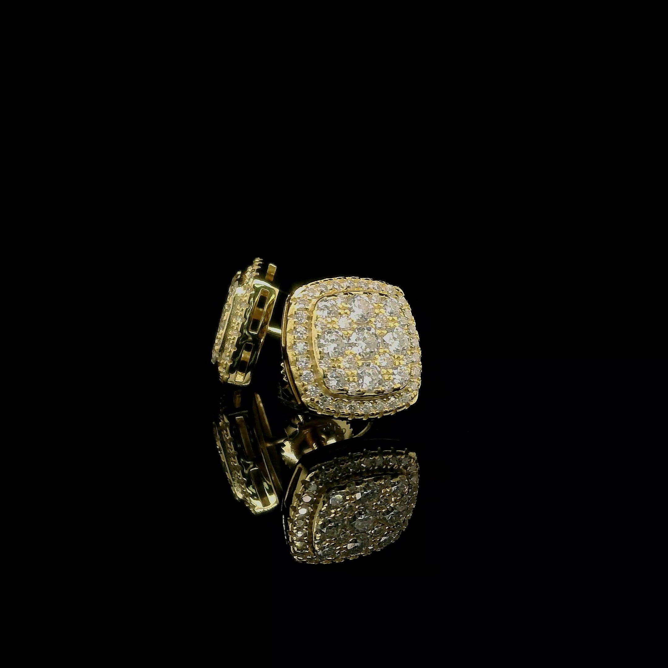 Micro Pave Square Earrings | 1.22ct | 11mm | VVS