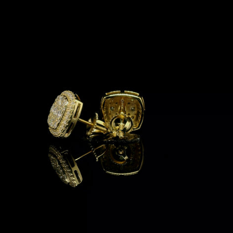 Micro Pave Square Earrings | 1.22ct | 11mm | VVS