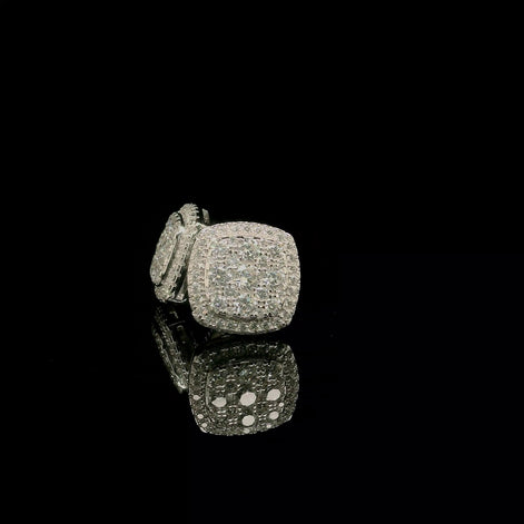 Micro Pave Square Earrings | 1.22ct | 11mm | VVS