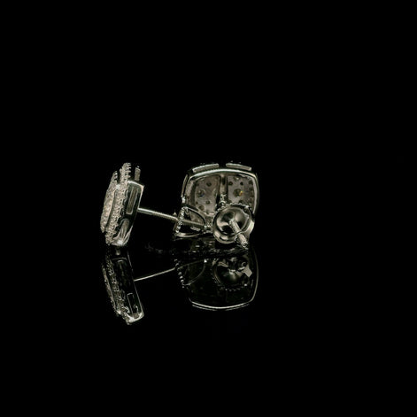 Micro Pave Square Earrings | 1.22ct | 11mm | VVS
