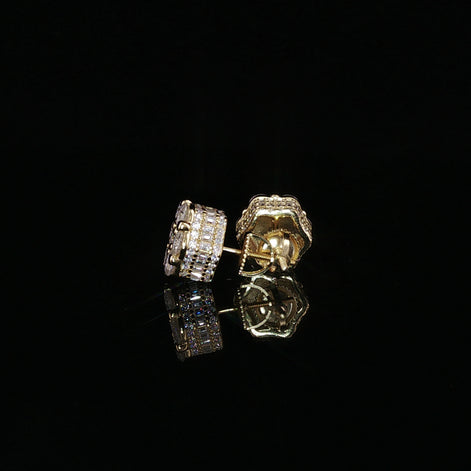 Flower Cluster Moissanite Stud Earrings | 4 Ctw & 5.22 Ctw | 925 Sterling Silver | 2 Sizes - 10mm & 12mm