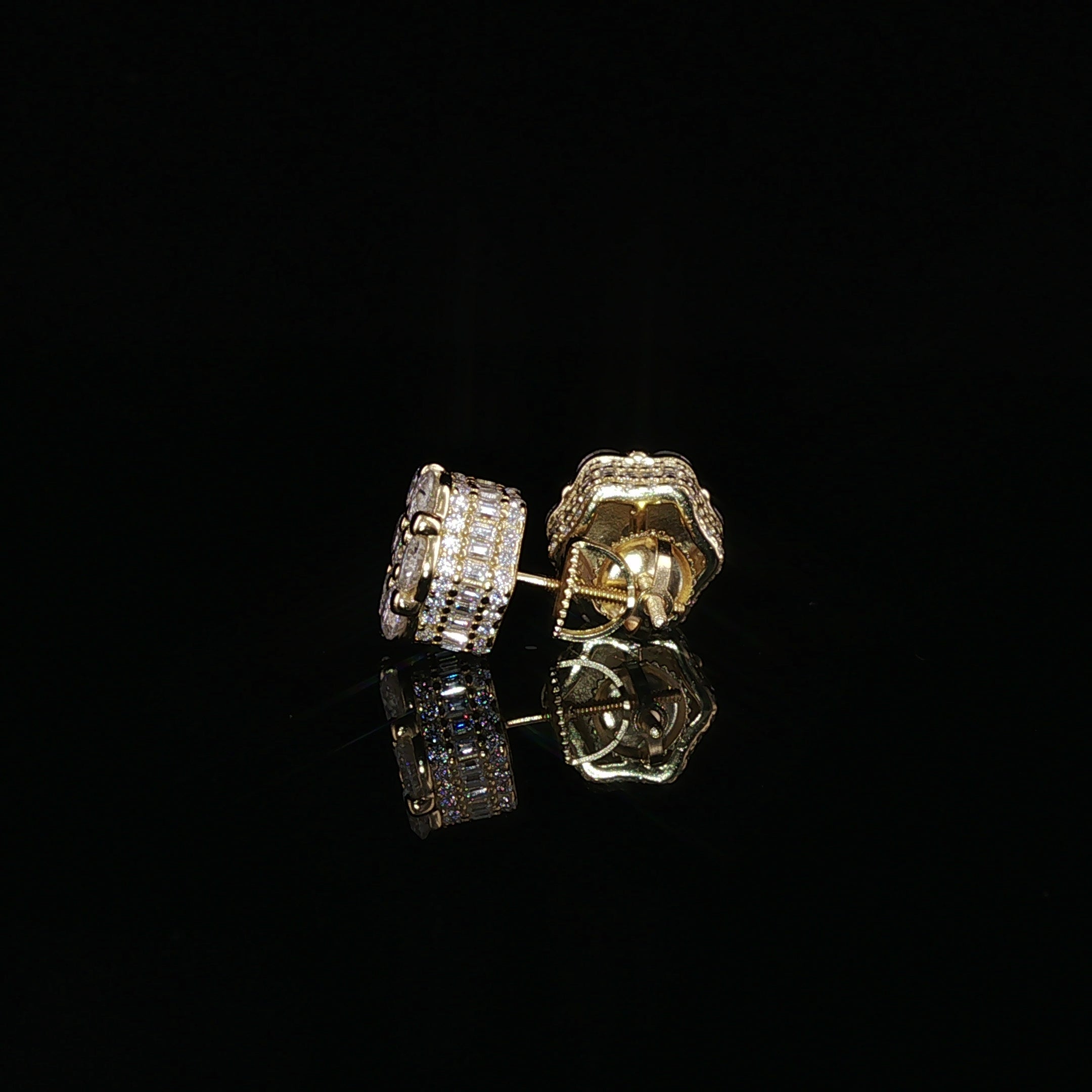 Flower Cluster Moissanite Stud Earrings | 4 Ctw & 5.22 Ctw | 925 Sterling Silver | 2 Sizes - 10mm & 12mm