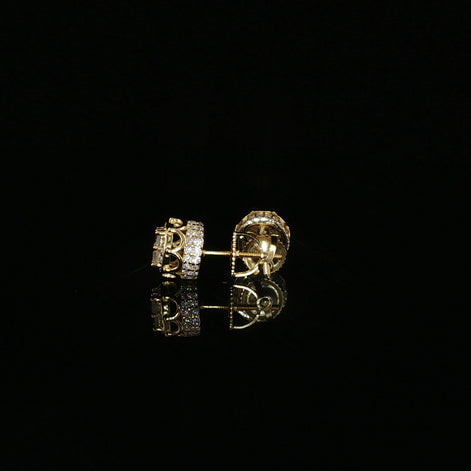 Princess Cluster Moissanite Stud Earrings | 1.2 Ctw | 925 Sterling Silver | Screw Back