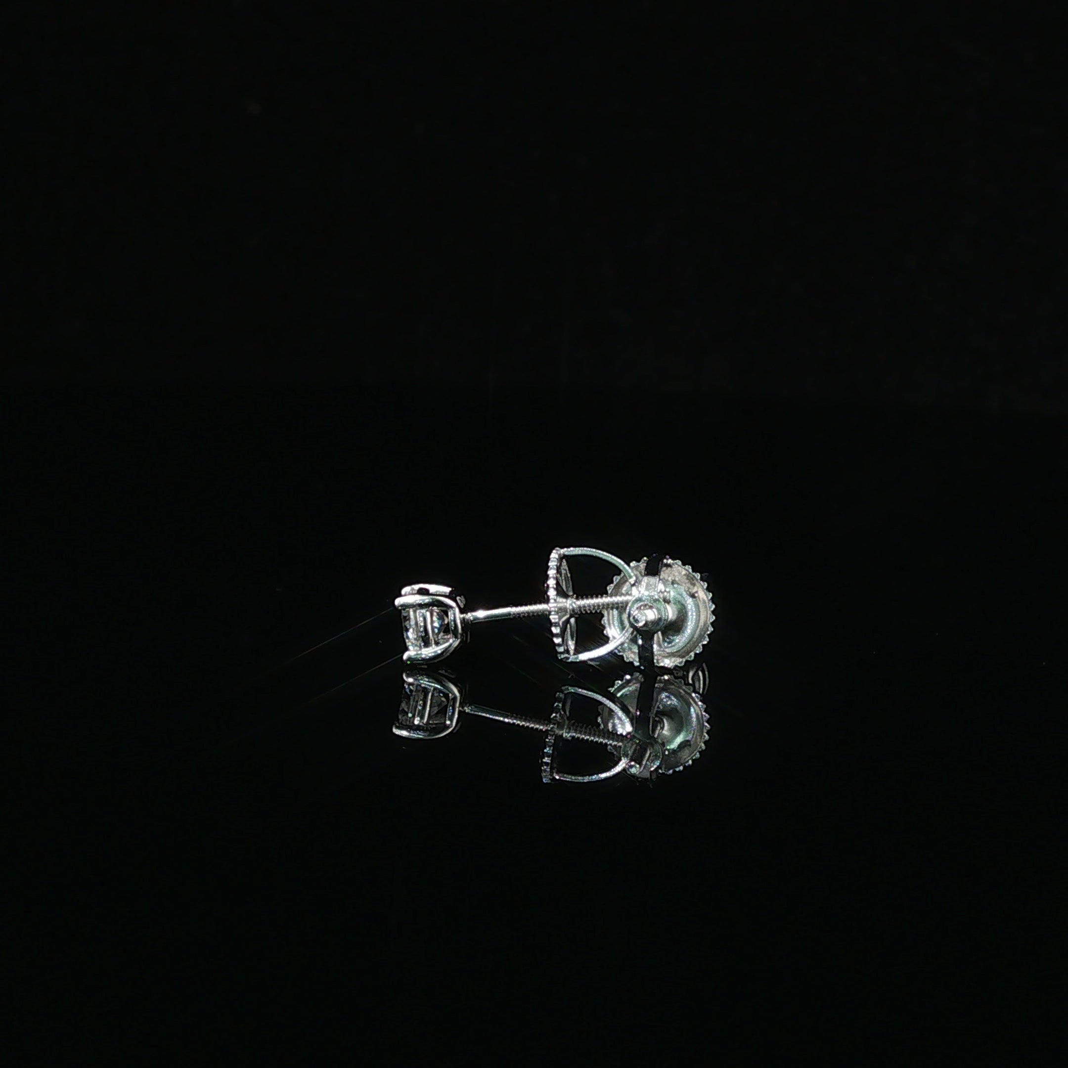 Brilliant Round Diamond Stud Earrings | 0.6ct VVS | 4mm