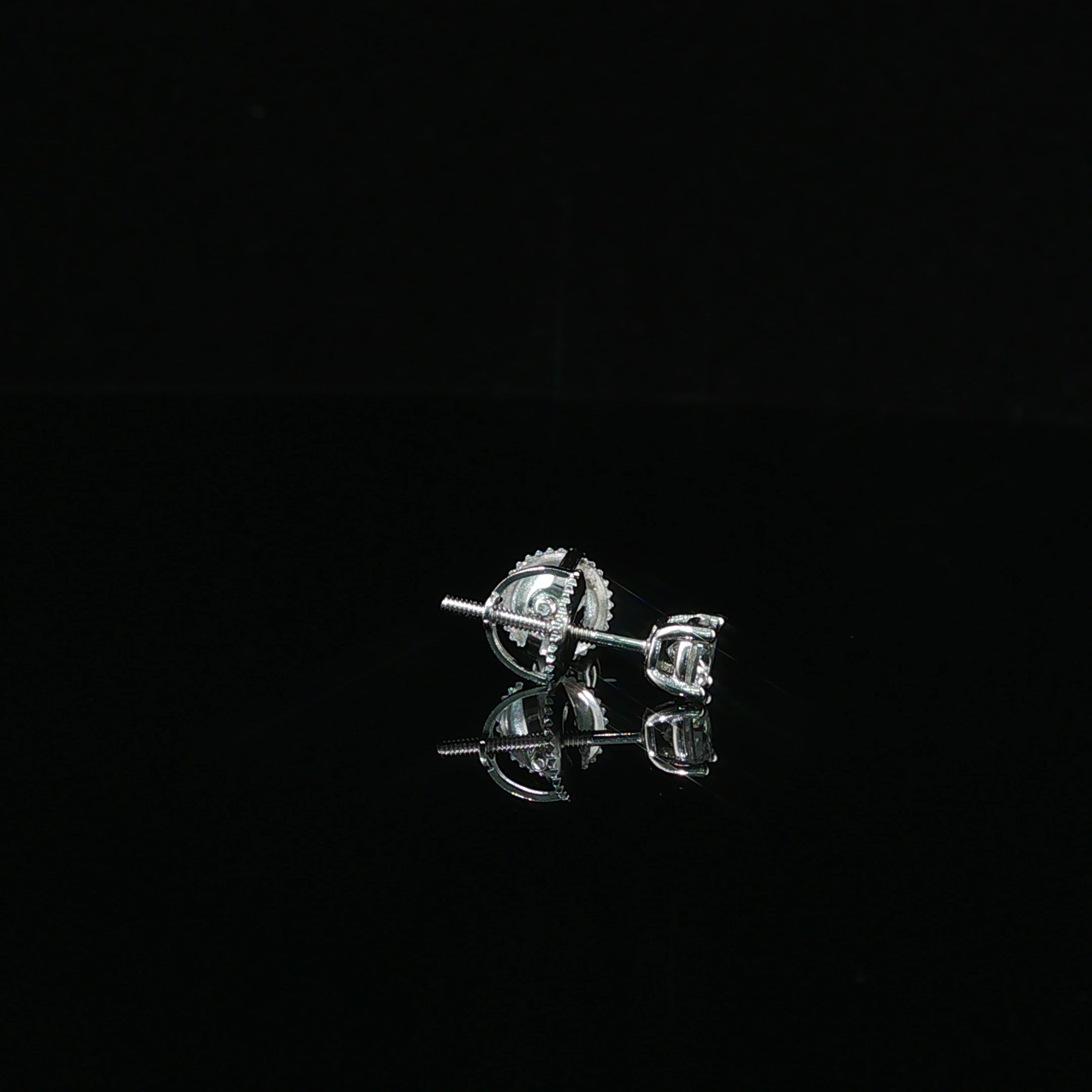 Brilliant Round Diamond Stud Earrings | 0.6ct VVS | 4mm