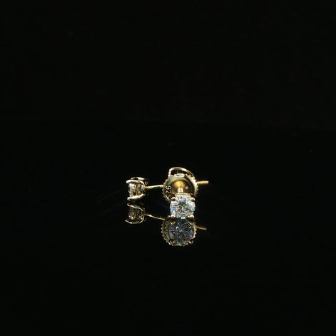 Brilliant Round Diamond Stud Earrings | 0.6ct VVS | 4mm