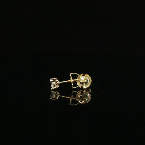 Brilliant Round Diamond Stud Earrings | 0.6ct VVS | 4mm