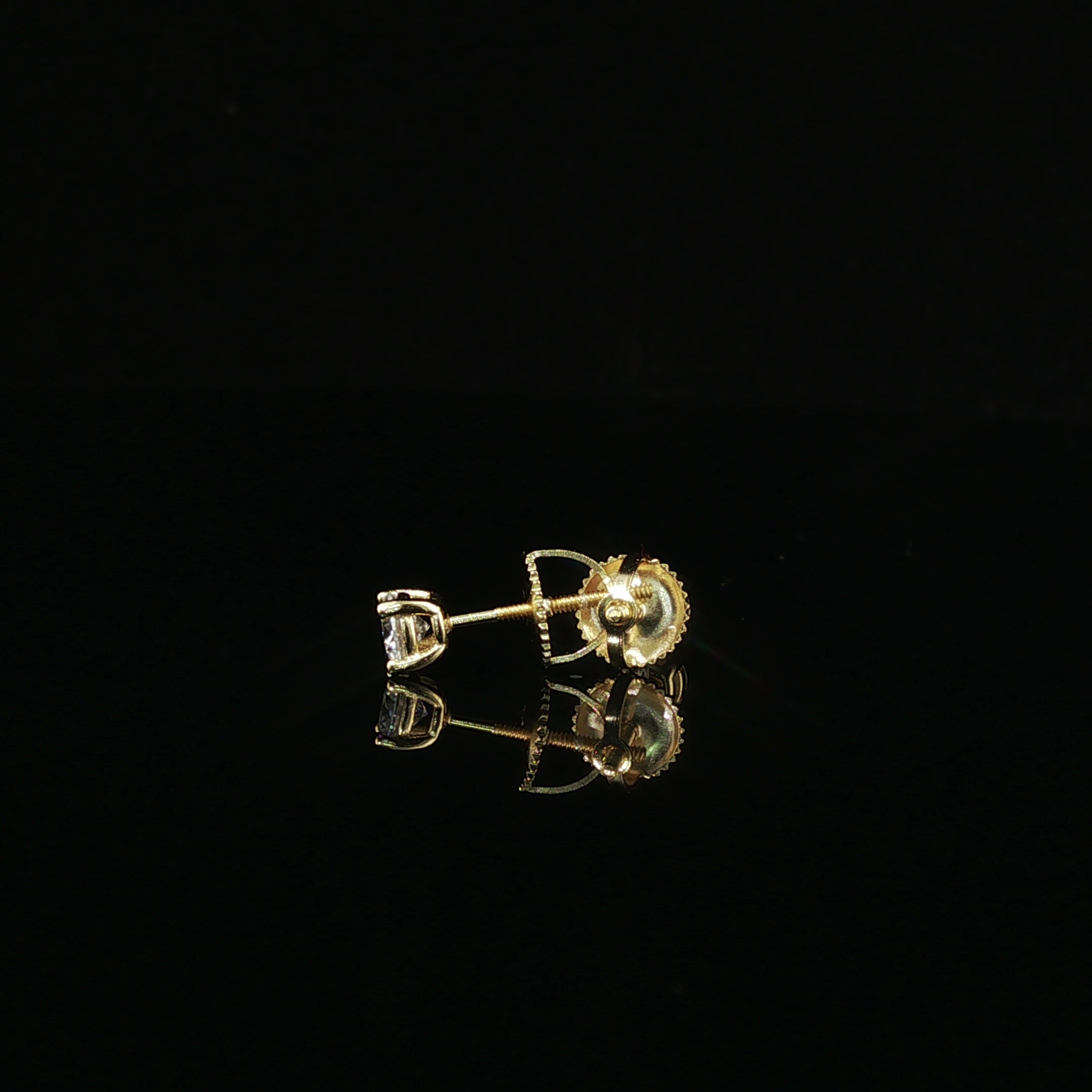 Brilliant Round Diamond Stud Earrings | 0.6ct VVS | 4mm