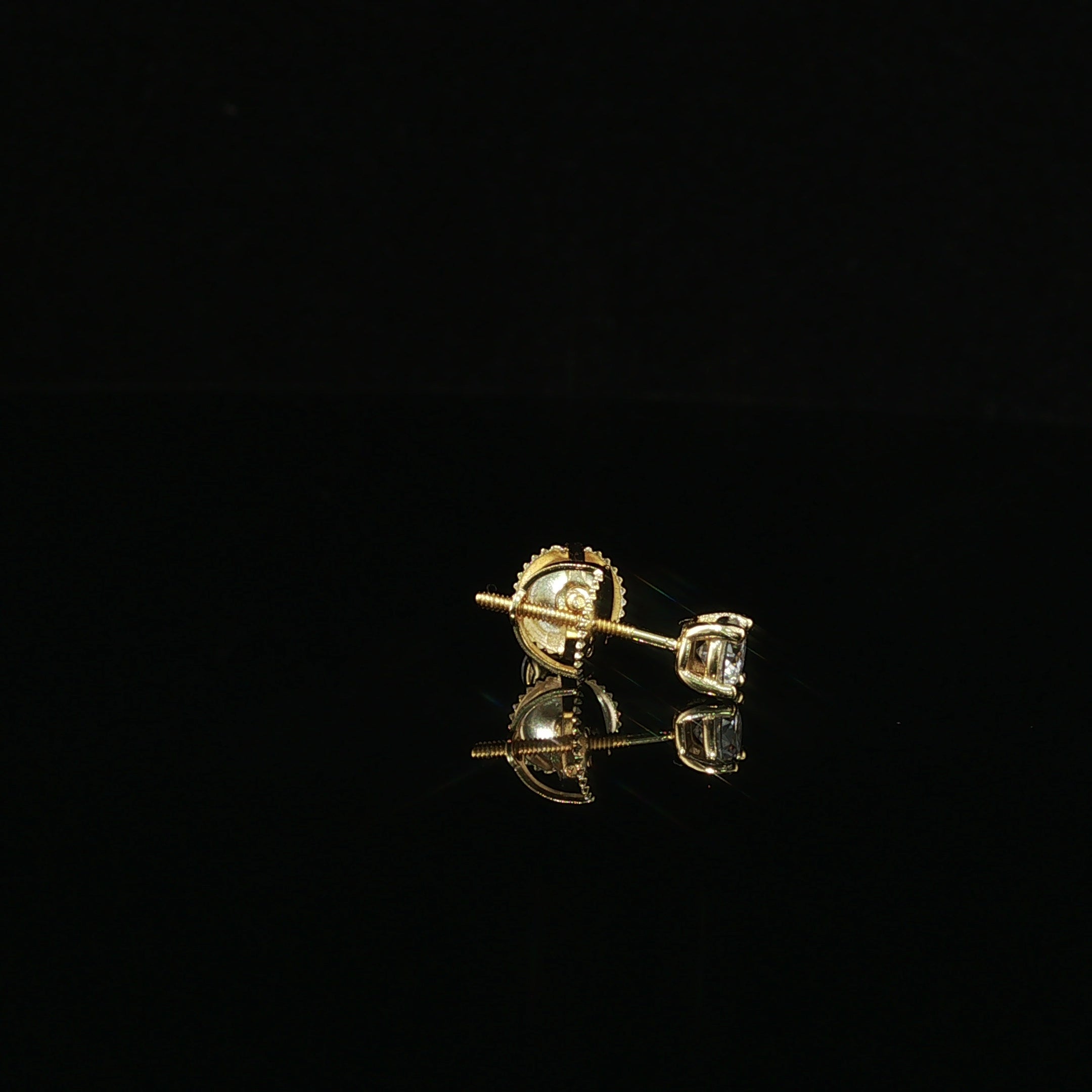 Brilliant Round Diamond Stud Earrings | 0.6ct VVS | 4mm