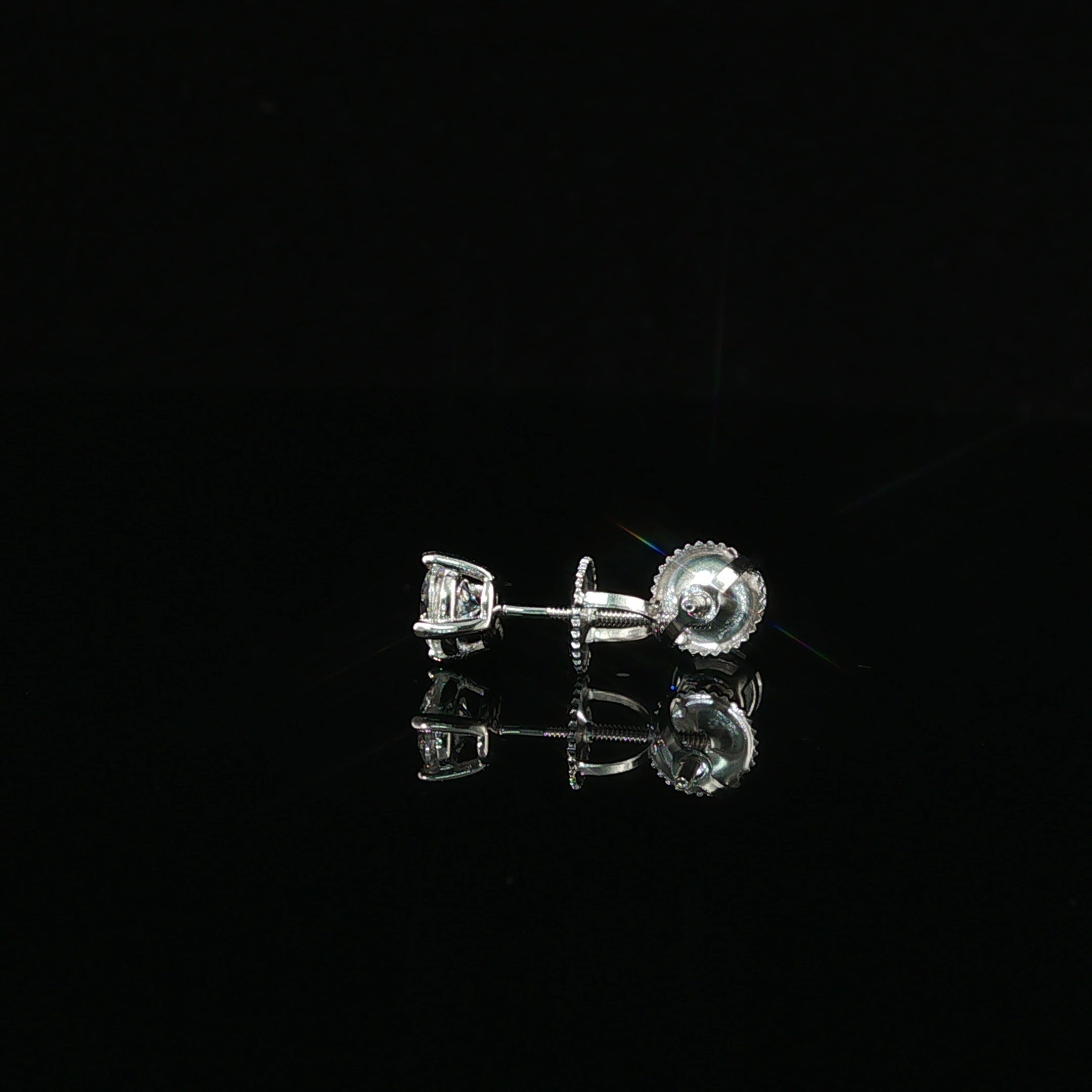 Brilliant Round Diamond Stud Earrings | 1ct VVS | 5mm