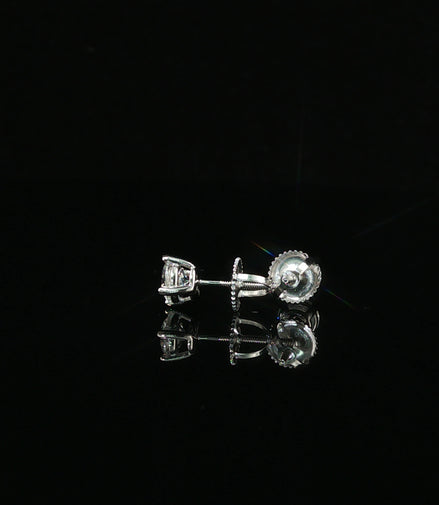 Brilliant Round Diamond Stud Earrings | 1ct VVS | 5mm