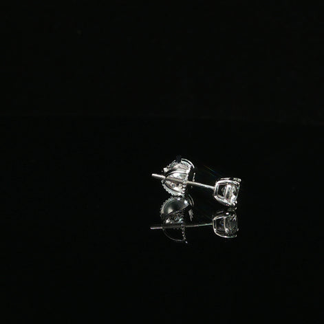 Brilliant Round Diamond Stud Earrings | 1ct VVS | 5mm