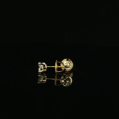 Brilliant Round Diamond Stud Earrings | 1ct VVS | 5mm