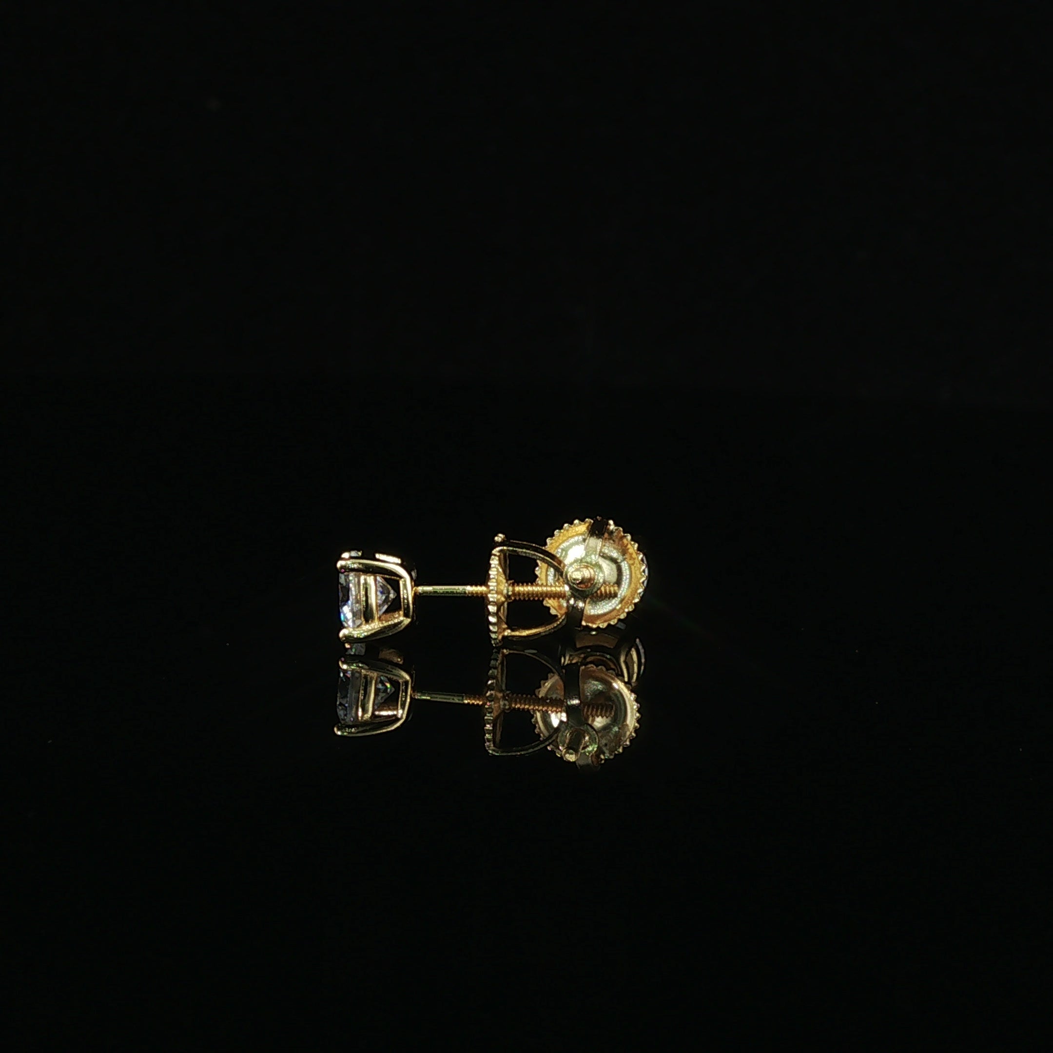 Brilliant Round Diamond Stud Earrings | 1ct VVS | 5mm