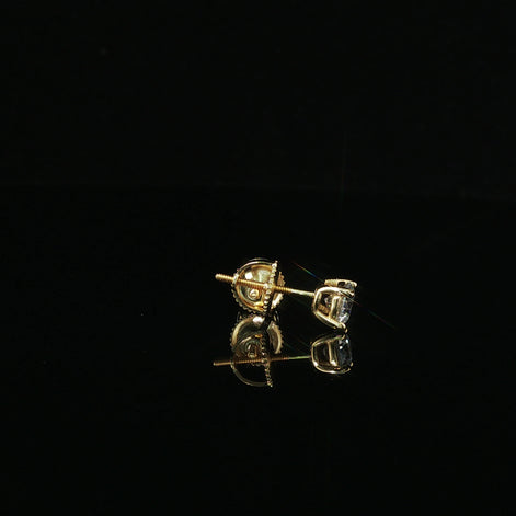 Brilliant Round Diamond Stud Earrings | 1ct VVS | 5mm