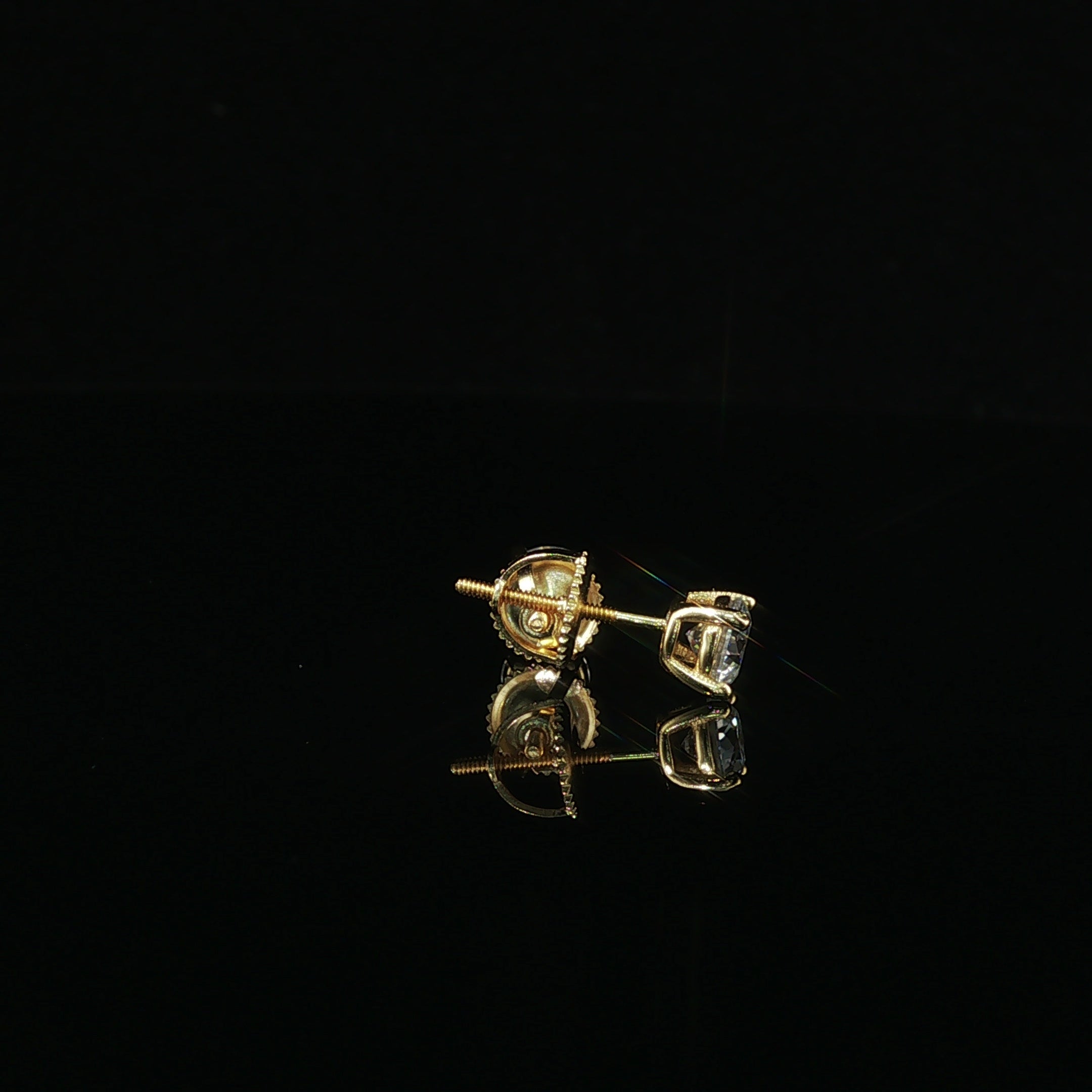 Brilliant Round Diamond Stud Earrings | 1ct VVS | 5mm