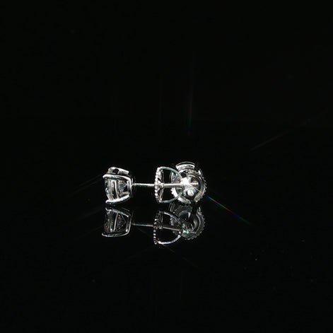 Brilliant Round Diamond Stud Earrings | 1.6ct VVS | 6mm