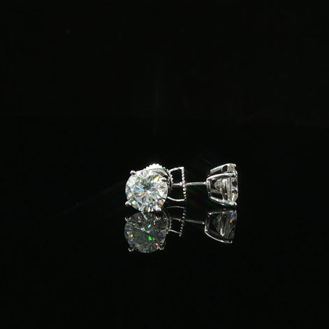 Brilliant Round Diamond Stud Earrings | 1.2ct VVS | 7mm