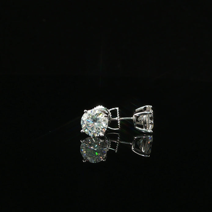 Brilliant Round Diamond Stud Earrings | 1.2ct VVS | 7mm