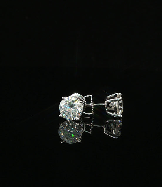 Brilliant Round Diamond Stud Earrings | 1.2ct VVS | 7mm