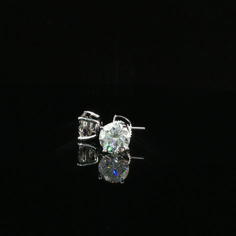 Brilliant Round Diamond Stud Earrings | 1.2ct VVS | 7mm