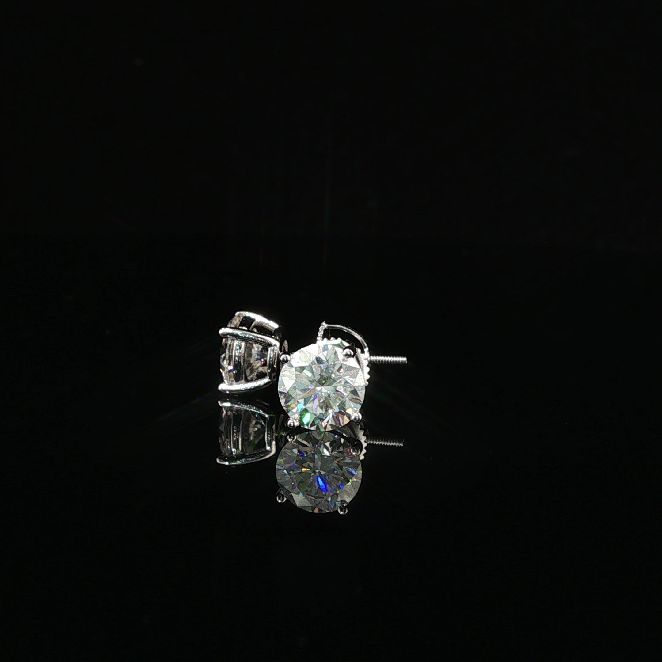 Brilliant Round Diamond Stud Earrings | 1.2ct VVS | 7mm