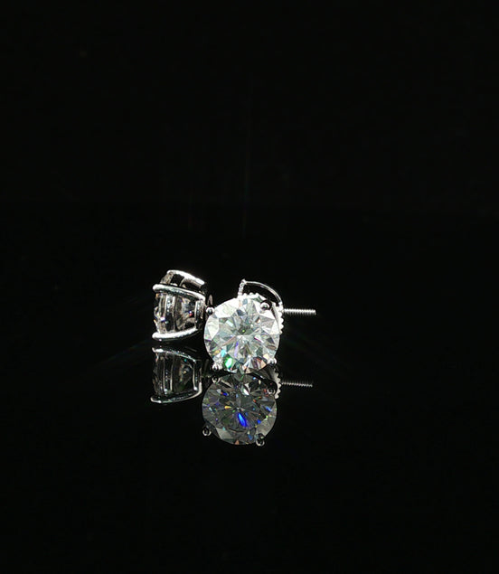 Brilliant Round Diamond Stud Earrings | 1.2ct VVS | 7mm