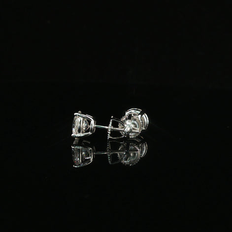 Brilliant Round Diamond Stud Earrings | 1.2ct VVS | 7mm