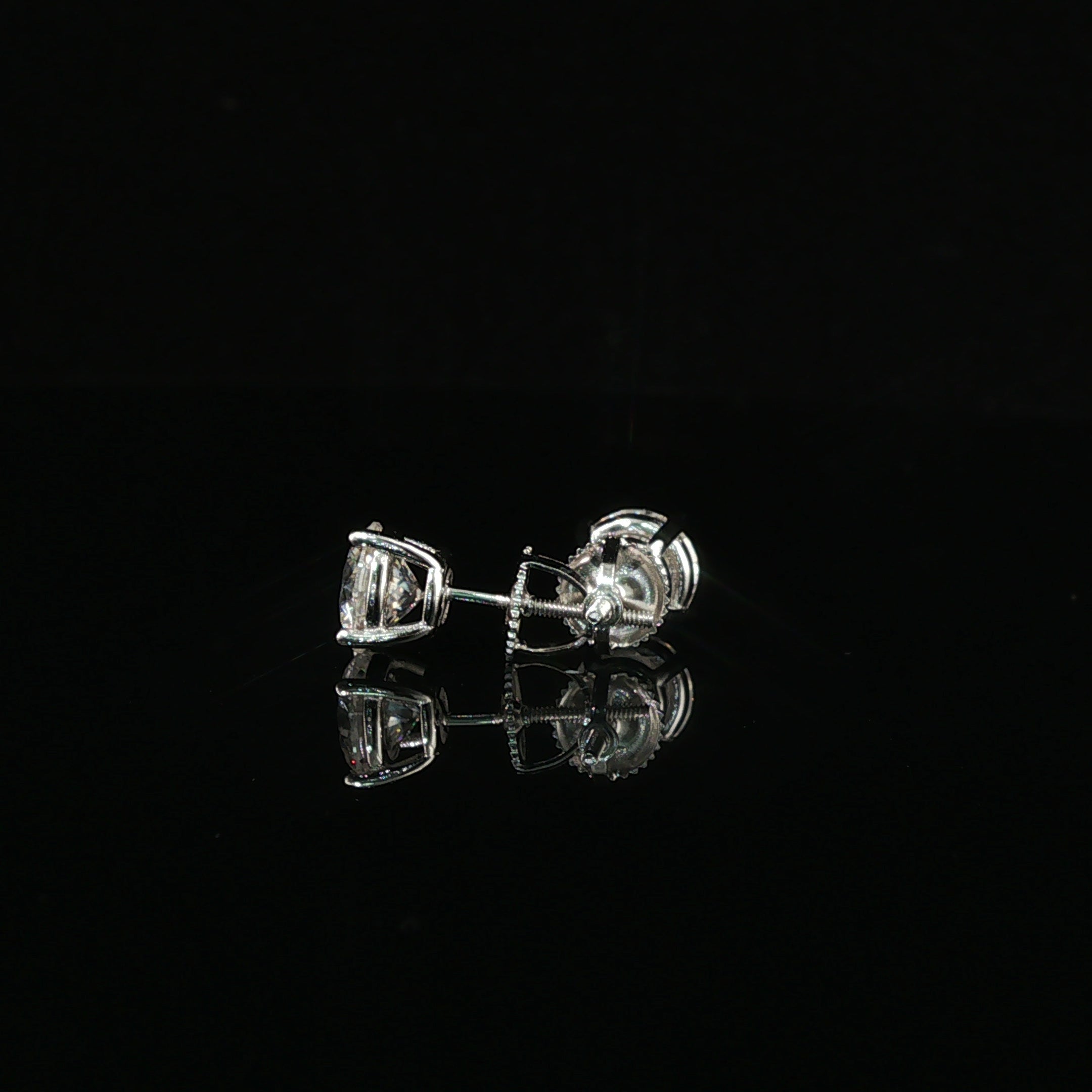 Brilliant Round Diamond Stud Earrings | 1.2ct VVS | 7mm