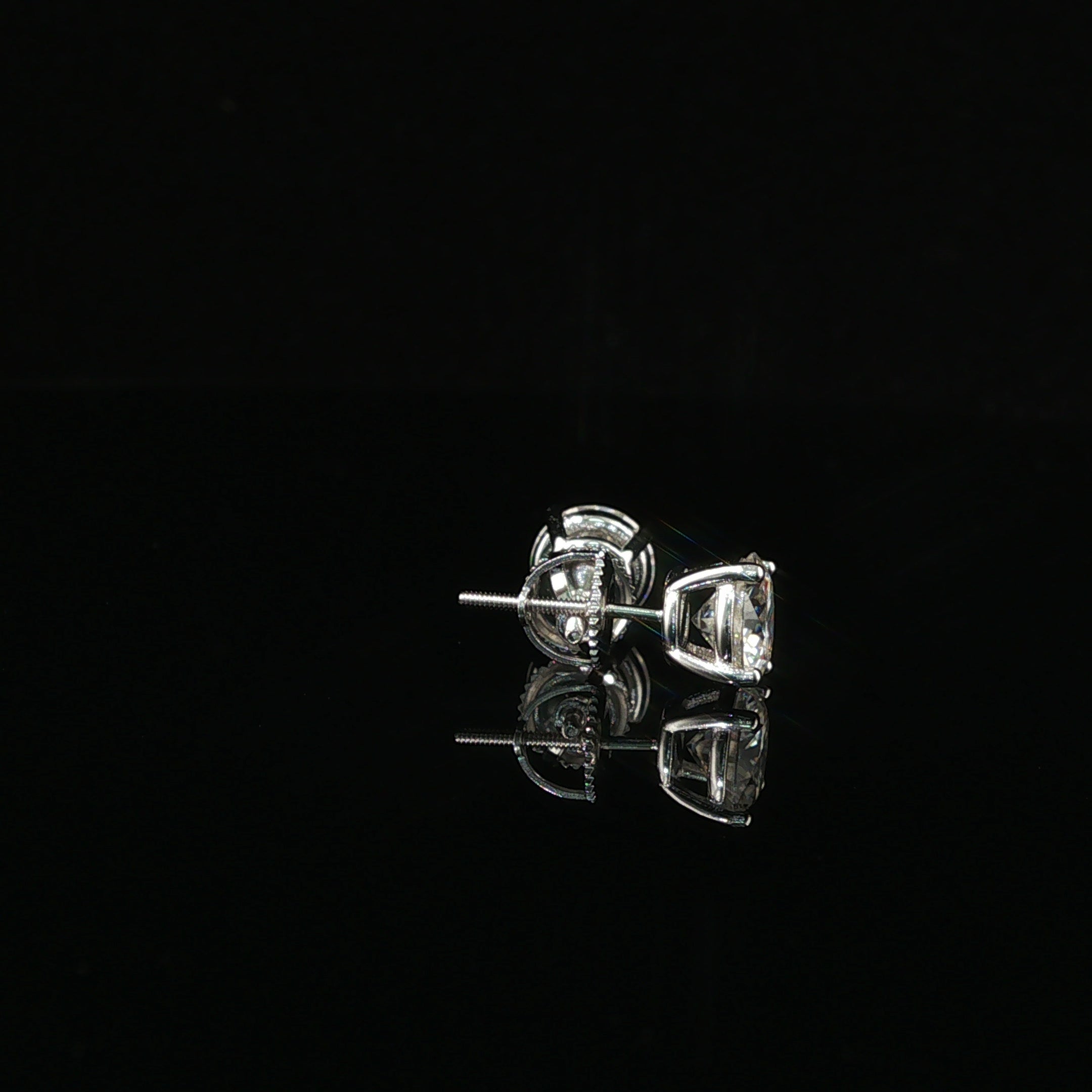 Brilliant Round Diamond Stud Earrings | 1.2ct VVS | 7mm