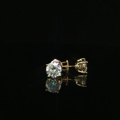 Brilliant Round Diamond Stud Earrings | 1.2ct VVS | 7mm
