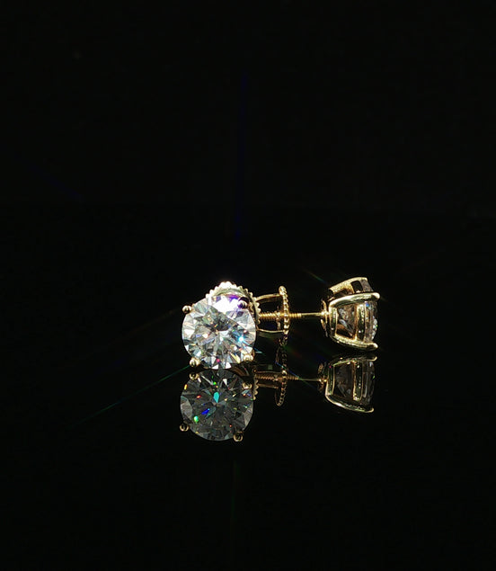 Brilliant Round Diamond Stud Earrings | 1.2ct VVS | 7mm