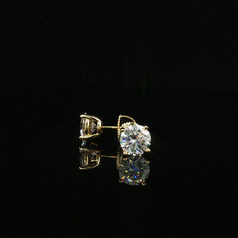 Brilliant Round Diamond Stud Earrings | 1.2ct VVS | 7mm
