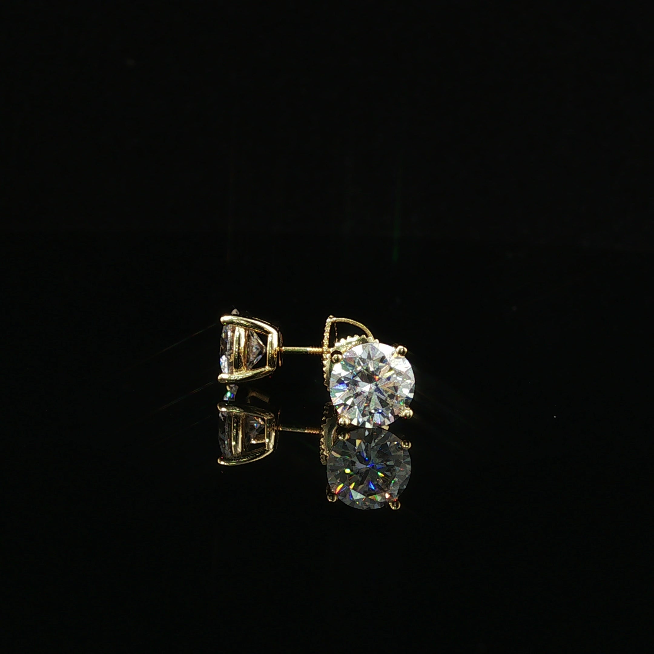 Brilliant Round Diamond Stud Earrings | 1.2ct VVS | 7mm