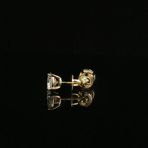 Brilliant Round Diamond Stud Earrings | 1.2ct VVS | 7mm