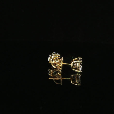 Brilliant Round Diamond Stud Earrings | 1.2ct VVS | 7mm