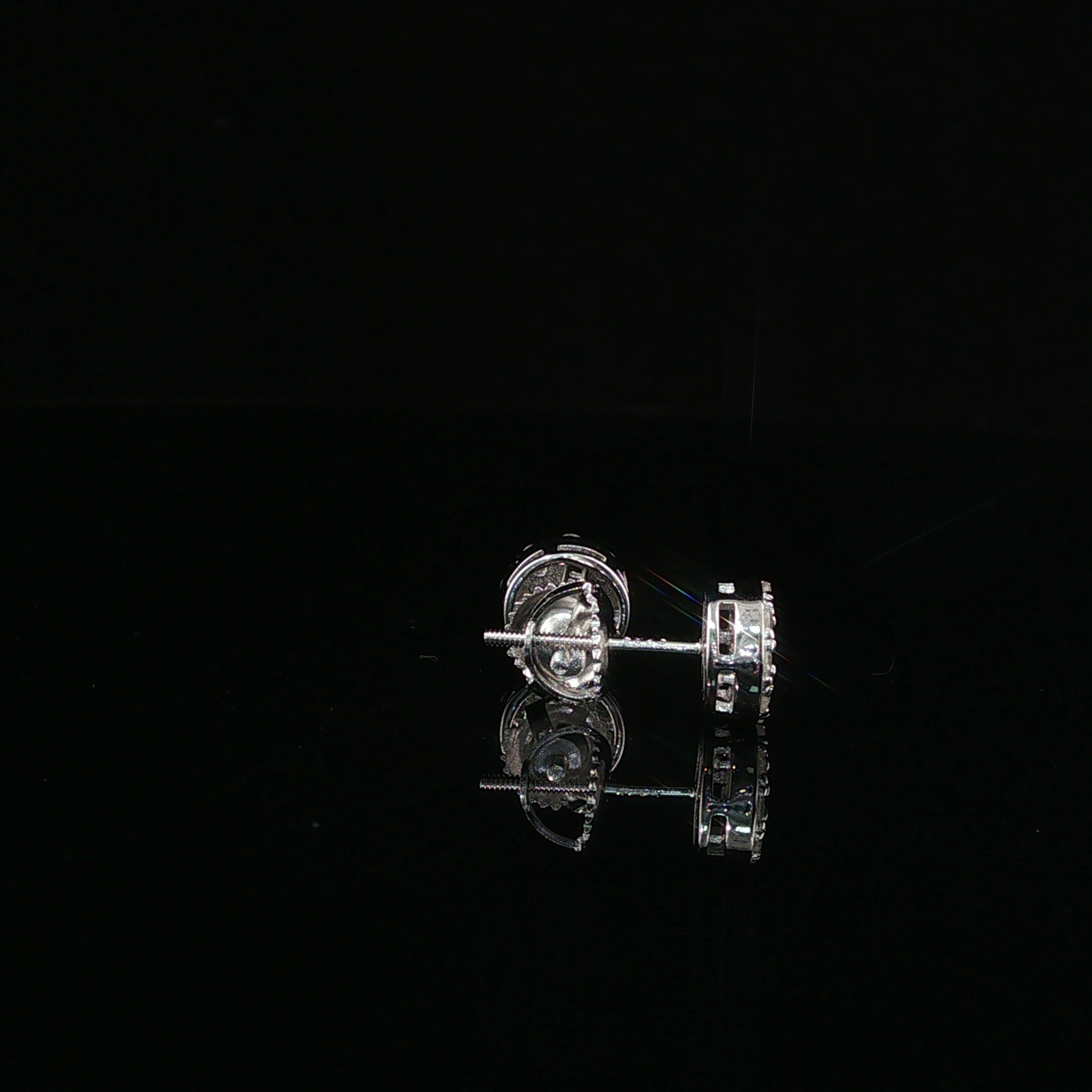 Brilliant Diamond Cluster Stud Earrings | 8mm | VVS